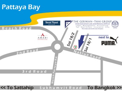 Map to the German-Thai Group Office